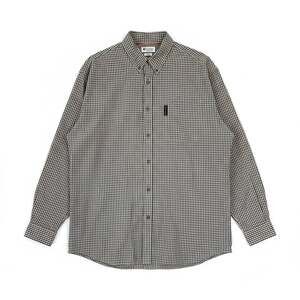 Columbia Sportswear Men XL Long Sleeve ButtonDown Plaid Hiking Shirt Brown/Black